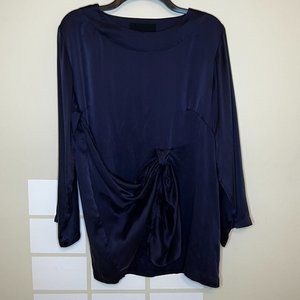 Bitte Kai Rand 1981 Silk Long Sleeve Tunic Top Blouse Size L